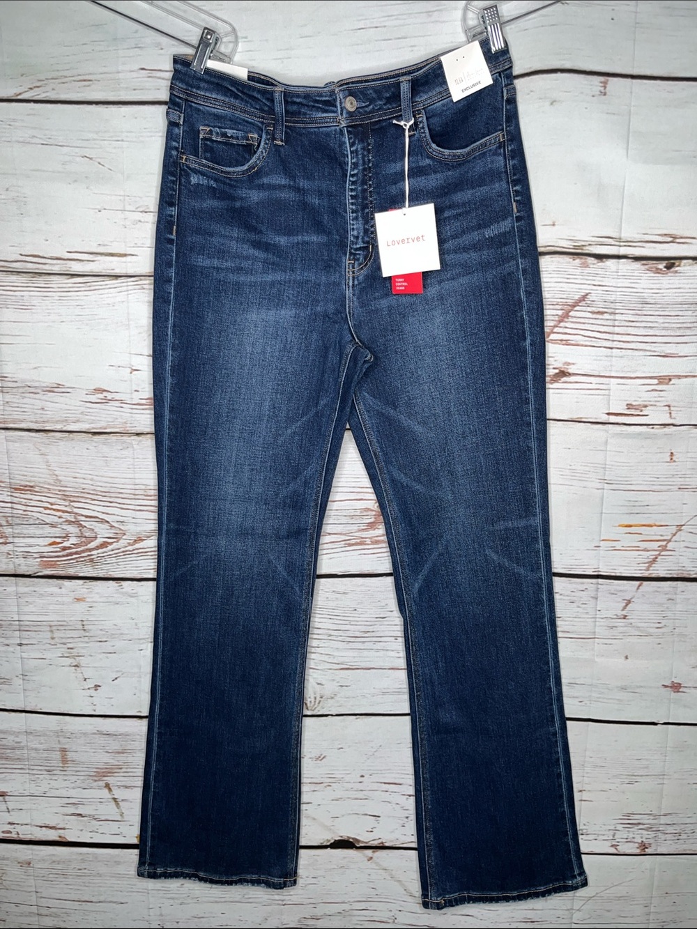 Lovervet x ALB NWT Size 32/15 Blue Denim Tummy Control High Rise Bootcut Jeans